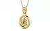 Ashtadhatu Ceylon Yellow Sapphire Pendant Fine Quality (P2)