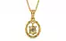 Gold Ceylon Yellow Sapphire Pendant Fine Quality (P2)