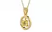 Ashtadhatu Ceylon Yellow Sapphire Pendant Prime Quality (P2)