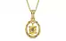 Ashtadhatu Ceylon Yellow Sapphire Pendant Prime Quality (P2)