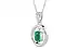 Sterling Silver Emerald Pendant Limited Quality (P2)