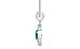 Sterling Silver Emerald Pendant Rare Quality (P2)