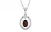 Sterling Silver Hessonite Garnet Pendant Fine Quality (P2)