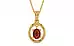 Gold Hessonite Garnet Pendant Limited Quality (P2)
