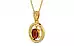 Gold Hessonite Garnet Pendant Limited Quality (P2)