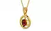 Gold Hessonite Garnet Pendant Rare Quality (P2)