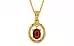 Gold Hessonite Garnet Pendant Rare Quality (P2)
