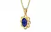 Ashtadhatu Thailand Blue Sapphire Pendant Prime Quality (P3)