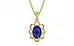 Ashtadhatu Thailand Blue Sapphire Pendant Prime Quality (P3)