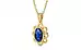 Ashtadhatu Thailand Blue Sapphire Pendant Rare Quality (P3)