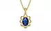 Ashtadhatu Thailand Blue Sapphire Pendant Rare Quality (P3)