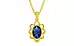 Panchdhatu Thailand Blue Sapphire Pendant Rare Quality (P3)