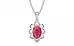 Sterling Silver Ruby Pendant Fine Quality (P3)
