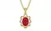 Ashtadhatu Ruby Pendant Limited Quality (P3)