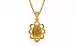 Gold Thailand Yellow Sapphire Pendant Prime Prime Quality (P3)