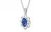 Sterling Silver Ceylon Blue Sapphire Pendant Limited Quality (P3)