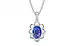 Sterling Silver Ceylon Blue Sapphire Pendant Limited Quality (P3)