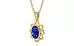 Ashtadhatu Ceylon Blue Sapphire Pendant Rare Quality (P3)
