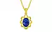 Panchdhatu Ceylon Blue Sapphire Pendant Rare Quality (P3)