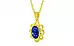 Panchdhatu Ceylon Blue Sapphire Pendant Rare Quality (P3)