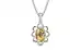 Sterling Silver Ceylon Yellow Sapphire Pendant Fine Quality (P3)