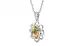 Sterling Silver Ceylon Yellow Sapphire Pendant Fine Quality (P3)