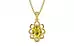 Ashtadhatu Ceylon Yellow Sapphire Pendant Rare Quality (P3)
