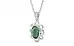 Sterling Silver Emerald Pendant Fine Quality (P3)