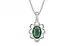 Sterling Silver Emerald Pendant Fine Quality (P3)