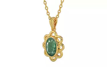 Gold Emerald Pendant Fine Quality (P3)