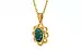 Gold Emerald Pendant Prime Quality (P3)