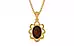 Gold Hessonite Garnet Pendant Fine Quality (P3)