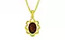 Panchdhatu Hessonite Garnet Pendant Fine Quality (P3)