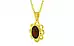 Panchdhatu Hessonite Garnet Pendant Fine Quality (P3)