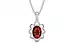 Sterling Silver Hessonite Garnet Pendant Rare Quality (P3)