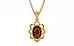 Gold Hessonite Garnet Pendant Rare Quality (P3)