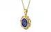 Ashtadhatu Thailand Blue Sapphire Pendant Fine Quality (P5)