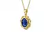 Ashtadhatu Thailand Blue Sapphire Pendant Limited Quality (P5)