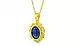 Panchdhatu Thailand Blue Sapphire Pendant Limited Quality (P5)