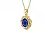Ashtadhatu Thailand Blue Sapphire Pendant Prime Quality (P5)
