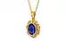 Gold Thailand Blue Sapphire Pendant Prime Quality (P5)