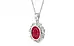 Sterling Silver Ruby Pendant Limited Quality (P5)