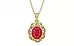 Ashtadhatu Ruby Pendant Prime Quality (P5)