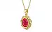 Ashtadhatu Ruby Pendant Prime Quality (P5)