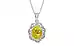 Sterling Silver Thailand Yellow Sapphire Pendant Limited Quality (P5)