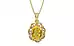 Ashtadhatu Thailand Yellow Sapphire Pendant Rare Quality (P5)