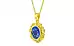 Panchdhatu Ceylon Blue Sapphire Pendant Limited Quality (P5)