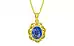 Panchdhatu Ceylon Blue Sapphire Pendant Limited Quality (P5)