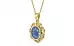 Ashtadhatu Ceylon Blue Sapphire Pendant Prime Quality (P5)
