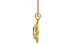 Gold Ceylon Blue Sapphire Pendant Prime Quality (P5)